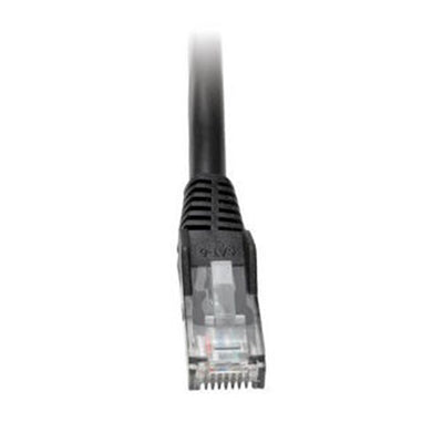 Eaton N201-002-BK Cat6 Gigabit Snagless Molded (UTP) Ethernet Cable (RJ45 M/M), PoE, Black, 2 ft. (0.61 m)