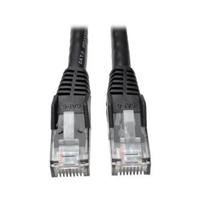 Eaton N201-005-BK Cat6 Gigabit Snagless Molded (UTP) Ethernet Cable (RJ45 M/M), PoE, Black, 5 ft. (1.52 m)