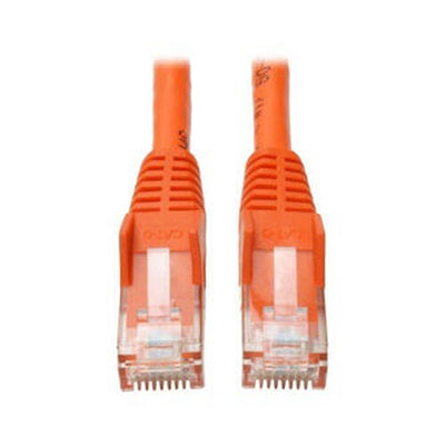 Eaton N201-007-OR Cat6 Gigabit Snagless Molded (UTP) Ethernet Cable (RJ45 M/M), PoE, Orange, 7 ft. (2.13 m)