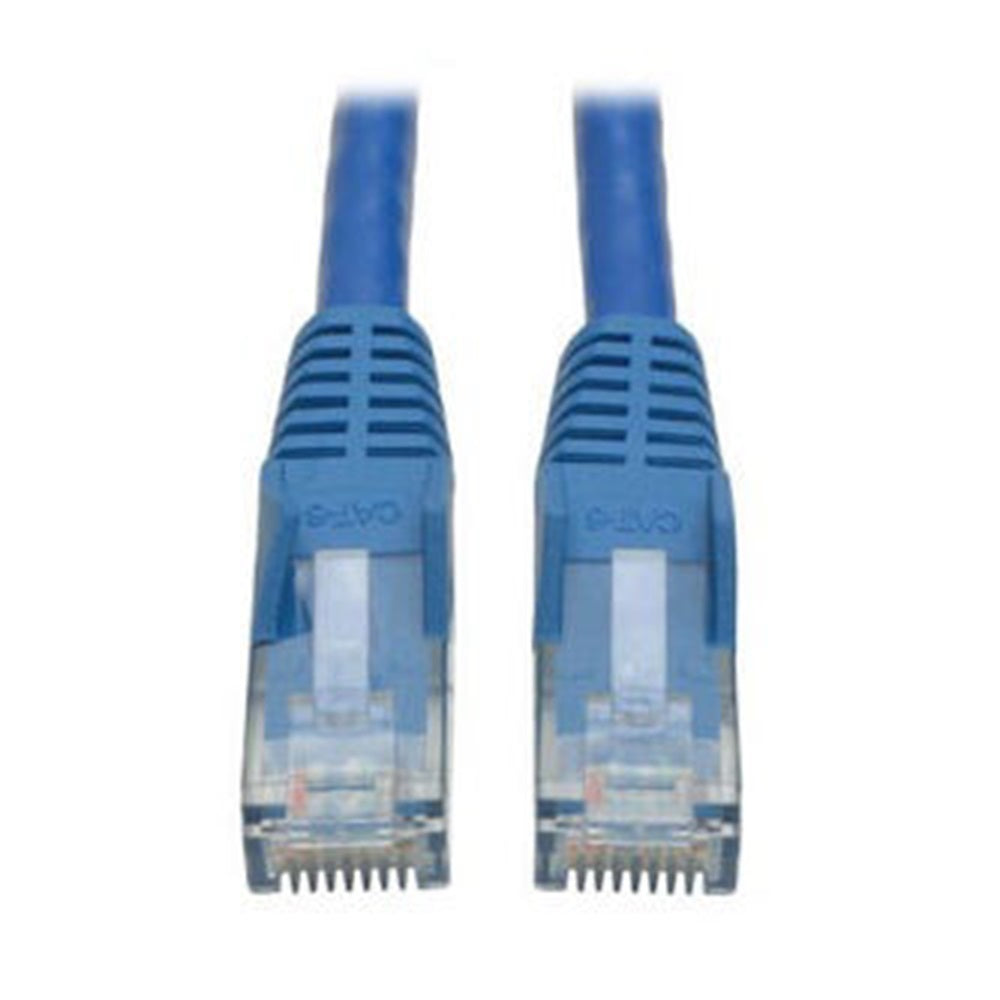 Eaton N201-030-BL Cat6 Gigabit Snagless Molded (UTP) Ethernet Cable (RJ45 M/M), PoE, Blue, 30 ft. (9.14 m)