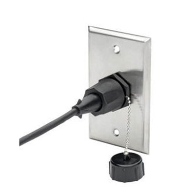 Eaton N206-BC01-IND RJ45 Bulkhead Coupler for Cat5/Cat6, Female to Female, Shielded, Industrial, Dust Cap - IP68, TAA