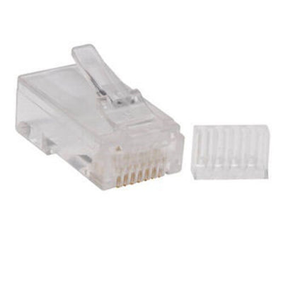 Eaton N230-100 Cat6 RJ45 Modular Connector Plug with Load Bar, Solid/Stranded Conductor Round Cat6 Wire, 100-pack