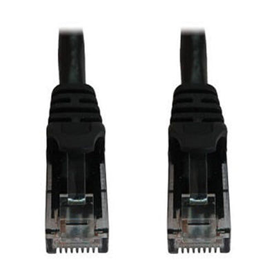 Eaton N261-002-BK Cat6a 10G Snagless Molded UTP Ethernet Cable (RJ45 M/M), PoE, Black, 2 ft. (0.6 m)