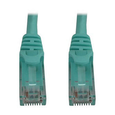 Eaton N261-006-AQ Cat6a 10G Snagless Molded UTP Ethernet Cable (RJ45 M/M), PoE, Aqua, 6 ft. (1.8 m)