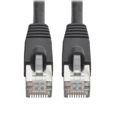 Eaton N262-025-BK Cat6a 10G Snagless Shielded STP Ethernet Cable (RJ45 M/M), PoE, Black, 25 ft. (7.62 m)