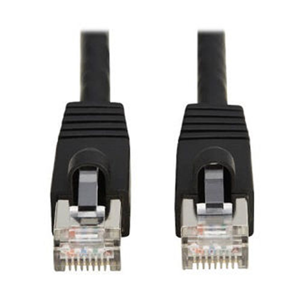 Eaton N272-F01-BK Cat8 40G Snagless SSTP Ethernet Cable (RJ45 M/M), PoE, Black, 1 ft. (0.3 m)