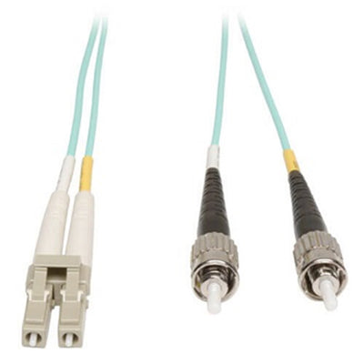 Eaton N818-02M 10Gb Duplex Multimode 50/125 OM3 LSZH Fiber Patch Cable (LC/ST) - Aqua, 2M (6 ft.)
