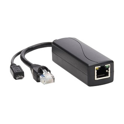Eaton NPOE-SPL-G-5VMU PoE to USB Micro-B and RJ45 Active Splitter - 802.af, 48V to 5V 1A, Up to 328.08 ft. (100 m)