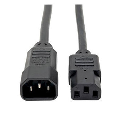 Eaton P004-001 PDU Power Cord, C13 to C14 - 10A, 250V, 18 AWG, 1 ft. (0.31 m), Black