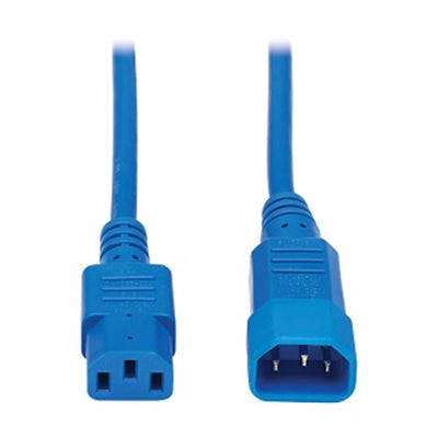 Eaton P004-002-ABL PDU Power Cord, C13 to C14 - 10A, 250V, 18 AWG, 2 ft. (0.61 m), Blue