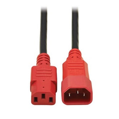 Eaton P004-004-RD PDU Power Cord, C13 to C14 - 10A, 250V, 18 AWG, 4 ft. (1.22 m), Red