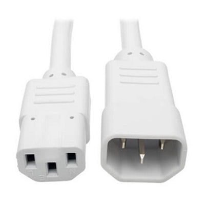 Eaton P005-002-AWH Heavy-Duty PDU Power Cord, C13 to C14 - 15A, 250V, 14 AWG, 2 ft. (0.61 m), White