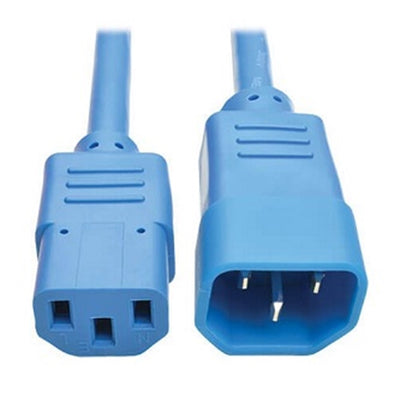 Eaton P005-003-ABL Heavy-Duty PDU Power Cord, C13 to C14 - 15A, 250V, 14 AWG, 3 ft. (0.91 m), Blue