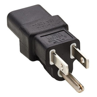 Eaton P006-000 Computer Power Cord Adapter, NEMA 5-15P to C13 - 15A, 125V, Black