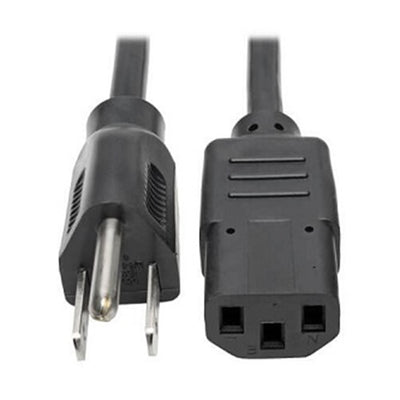 Eaton P006-020 Desktop Computer AC Power Cable, NEMA 5-15P to C13 - 10A, 125V, 18 AWG, 20 ft. (6.09 m), Black