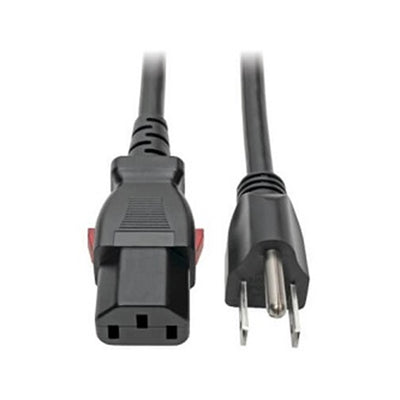 Eaton P006-L01 Computer Power Cord, NEMA 5-15P to Locking C13 - 10A, 125V, 18 AWG, 1 ft. (0.31 m)