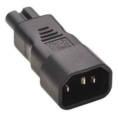 Eaton P016-000 IEC C14 to IEC C7 Power Cord Adapter - 7A, 125V, Black