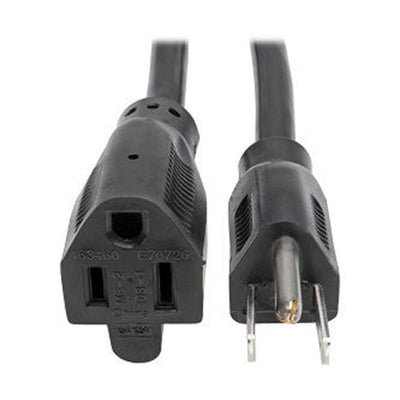 Eaton P024-025 Power Extension Cord, NEMA 5-15P to NEMA 5-15R - Heavy-Duty, 15A, 120V, 14 AWG, 25 ft. (7.62 m), Black