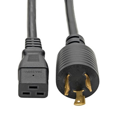 Eaton P040-014 Power Cord, C19 to NEMA L6-20 - Heavy-Duty, 20A, 250V, 12 AWG, 14 ft. (4.27 m), Black
