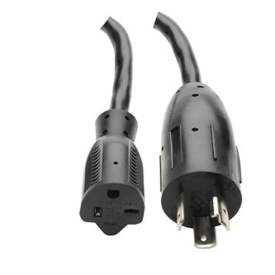 Eaton P046-06N Power Cord Adapter, NEMA L5-20P to NEMA 5-20R - Heavy-Duty, 20A, 125V, 12 AWG, 6-in. (15.24 cm), Black