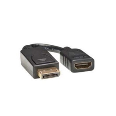 Eaton P136-000 DisplayPort to HDMI Video Adapter Video Converter (M/F), HDCP, Black, 6 in. (15 cm)