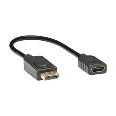 Eaton P136-001 DisplayPort to HDMI Video Adapter Video Converter (M/F), HDCP, Black, 1 ft.