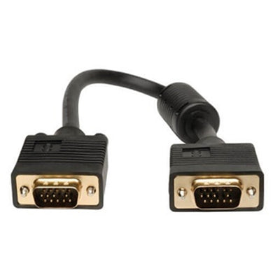 Eaton P502-001 Tripp Lite Series VGA High-Resolution RGB Coaxial Cable (HD15 M/M), 1 ft. (0.31 m)