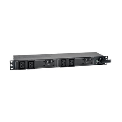 Eaton PDUH30HV19 5.8kW Single-Phase 200-240V Basic PDU, 4 C19 Outlets, NEMA L6-30P Input, 12 ft. (3.66 m) Cord, 1U Rack-Mount