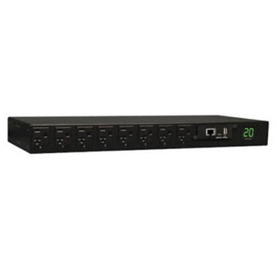 Eaton PDUMH20NET 1.9kW Single-Phase Switched PDU - LX Interface, 120V Outlets (16 5-15/20R), L5-20P/5-20P Input, 12 ft. (3.66