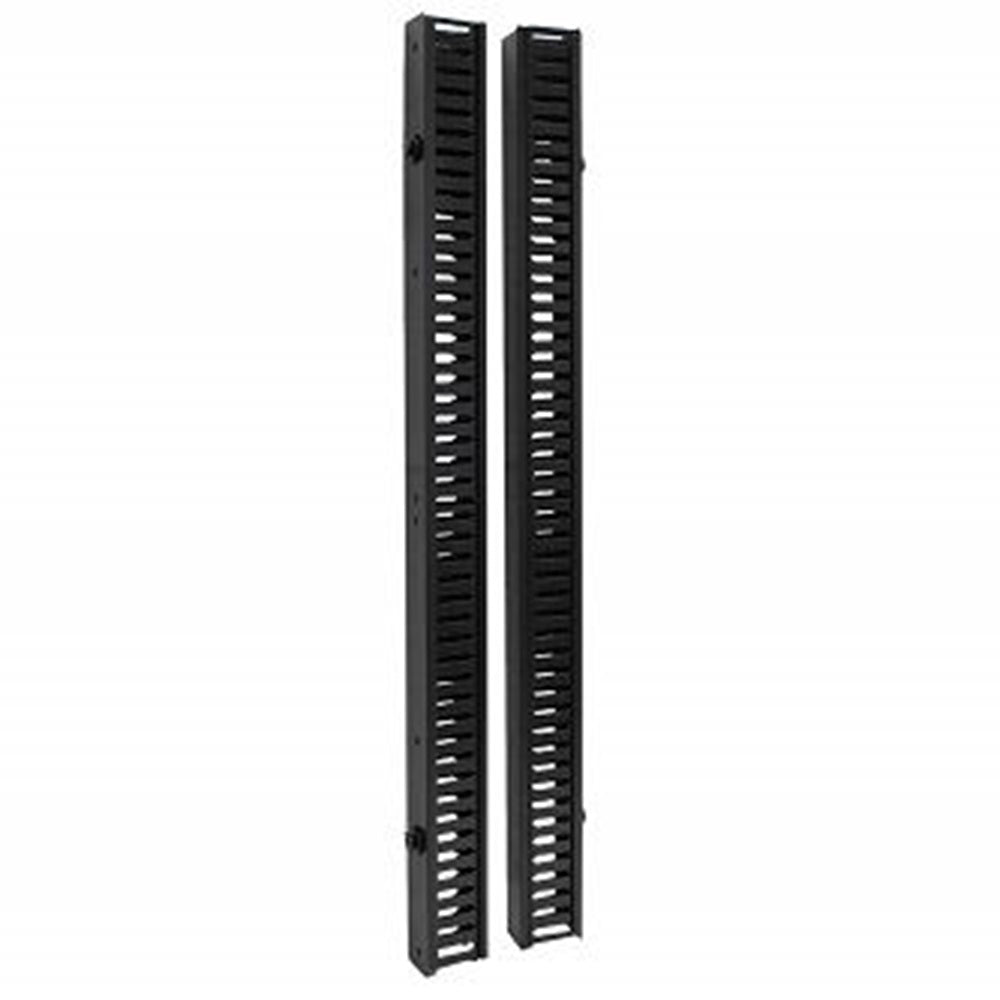 Eaton SRCABLEDUCTVRT SmartRack 6 ft. (1.83 m) Vertical Cable Manager - Double finger duct with cover & toolless mounting