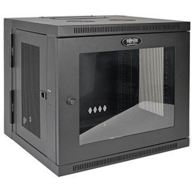 Eaton SRW10USG SmartRack 10U Low-Profile Switch-Depth Wall-Mount Small Rack Enclosure, Clear Acrylic Window, Hinged Back