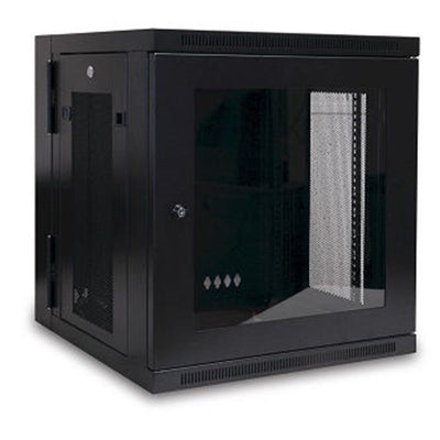 Eaton SRW12USG SmartRack 12U Low-Profile Switch-Depth Wall-Mount Small Rack Enclosure, Clear Acrylic Window, Hinged Back