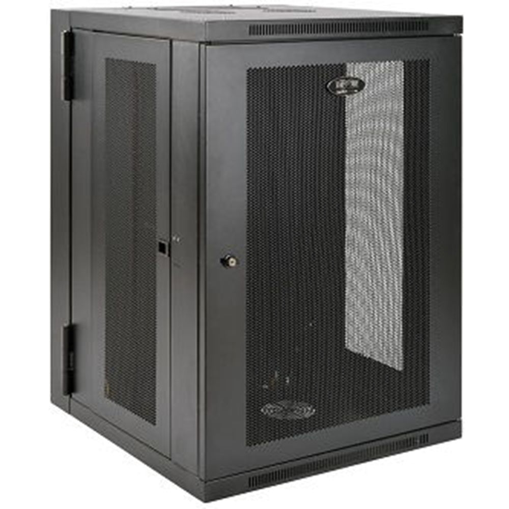 Eaton SRW18USDP SmartRack 18U UPS-Depth Wall-Mount Half-Height Rack Enclosure, Hinged Back