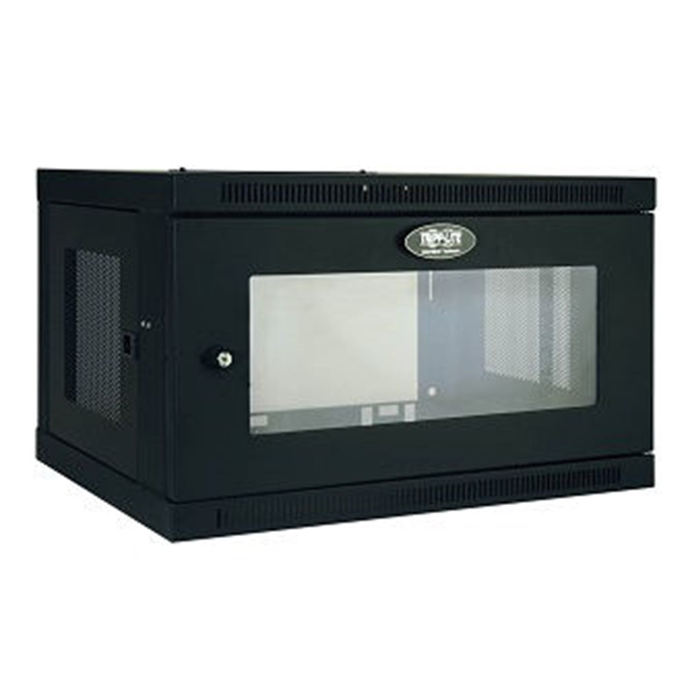 Eaton SRW6UG SmartRack 6U Low-Profile Switch-Depth Wall-Mount Mini Rack Enclosure with Clear Acrylic Window
