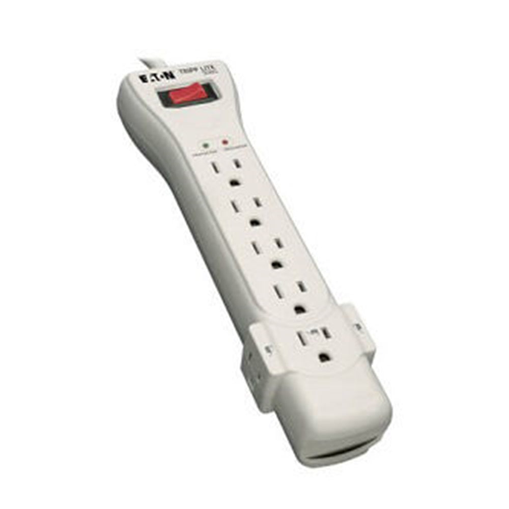 Eaton SUPER7 Protect It! 7-Outlet Surge Protector, 7 ft. Cord with Right-Angle Plug, 2160 Joules, Diagnostic LEDs, Light