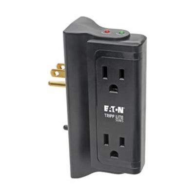Eaton TLP4BK Protect It! Surge Protector with 4 Side-Mounted Outlets , Direct Plug-In, 720 Joules