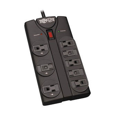 Eaton TLP808B Protect It! 8-Outlet Surge Protector, 8 ft. (2.43 m) Cord, 1440 Joules, Black Housing