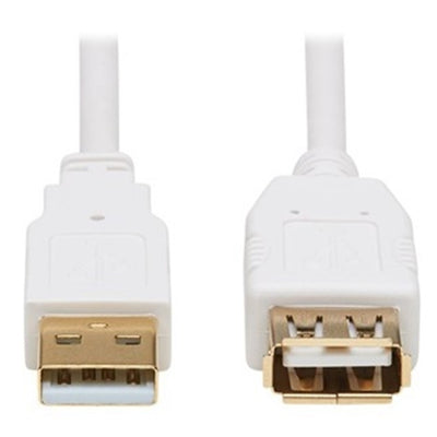 Eaton U024AB-006-WH Tripp Lite Series Safe-IT USB 2.0 Antibacterial Extension Cable (A M/F), USB 2.0, White, 6 ft. (1.83 m)
