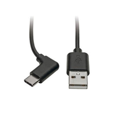 Eaton U038-003-CRA Tripp Lite Series USB-A to USB-C Cable, Right-Angle USB-C, USB 2.0, (M/M), 3 ft. (0.91 m)