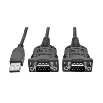 Eaton U209-005-DB25 Tripp Lite Series USB to Serial Adapter Cable (USB-A to DB25 M/M), 5 ft. (1.52 m)