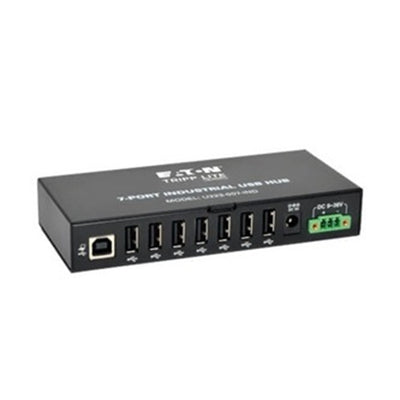 Eaton U223-007-IND 7-Port Industrial-Grade USB 2.0 Hub - 15 kV ESD Immunity, Metal Housing, Mountable