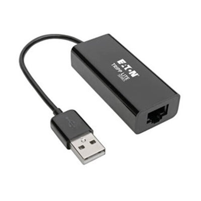 Eaton U236-000-R Tripp Lite Series USB 2.0 Ethernet NIC Adapter - 10/100 Mbps, RJ45, Black