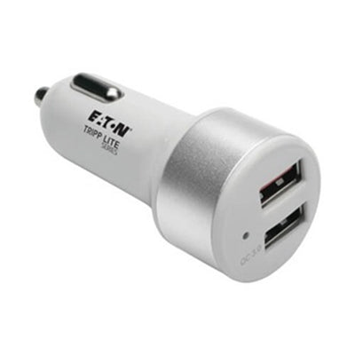 Eaton U280-C02-S-QC3 Tripp Lite Series Dual-Port USB Car Charger for Tablets and Cell Phones with Qualcomm Quick Charge 3.0