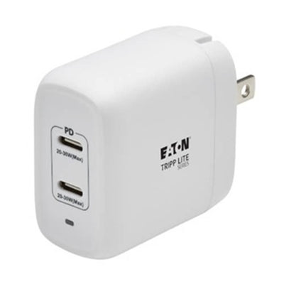 Eaton U280-W02-40C2-G Tripp Lite series Dual-Port Compact USB-C Wall Charger - GaN Technology, 40W PD Charging (20W+20W or 30W)