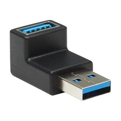 Eaton U324-000-DN Tripp Lite Series USB 3.0 SuperSpeed Adapter - USB-A to USB-A, M/F, Down Angle, Black