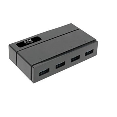 Eaton U360-004-2F Tripp Lite Series 4-Port USB 3.x (5Gbps) Hub for Data and USB Charging - USB-A, 2.4A Charging