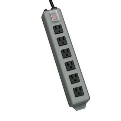 Eaton UL24CB-15 Industrial Power Strip, 6-Outlet, 15 ft. (4.6 m) Cord, Locking Switch Cover