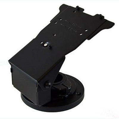 ENS Engineered Network Systems 367-3213 Payment Terminal Stand, low, contour metal, with EMV Card Clearance for Verifone MX915-925. Swivels 180 and