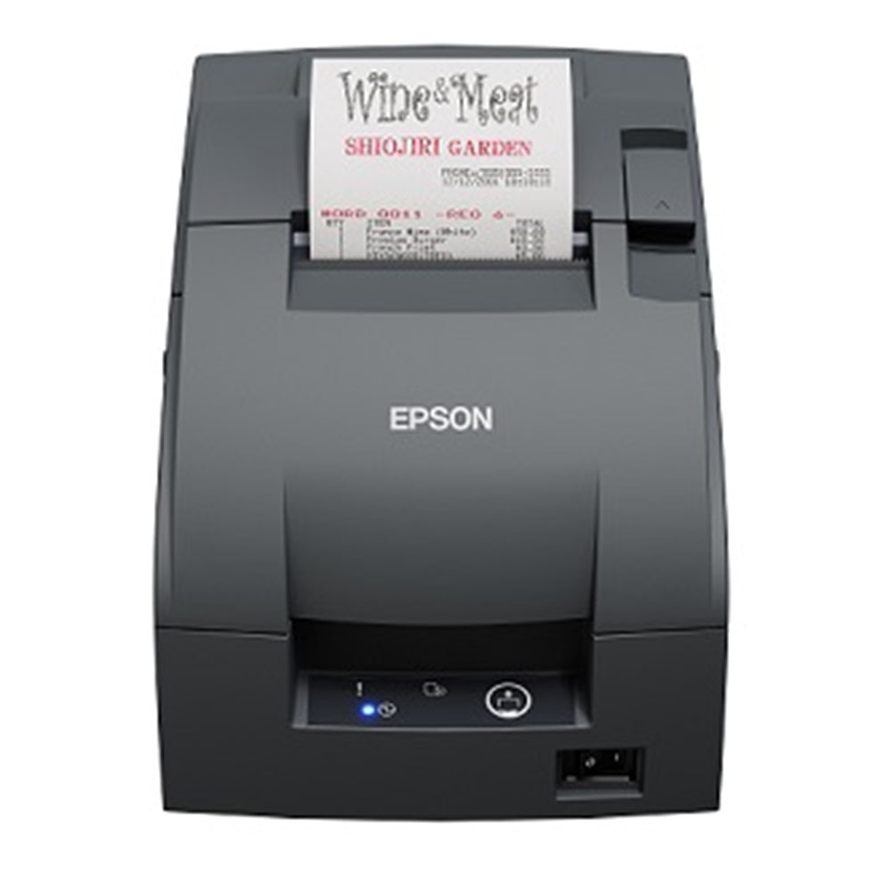 Epson C31CL27002 U220II kitchen and receipt printer, 2-Color, Auto Cutter,Serial, Dark Gray, Power Supply. Includes U220II