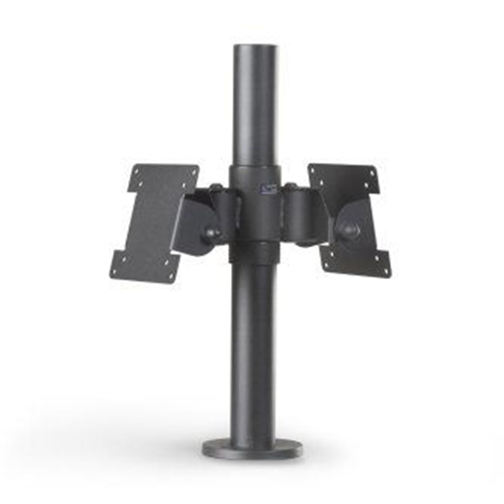 Ergonomic Solutions SPV1103-FX-02 Spacepole Sp2 400Mm Pole With Back To Back 75/100 Vesa Screen Mounts, Black
